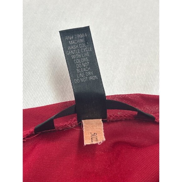 Soma Red Velvet Camisole Tank Top XL Adjustable Straps Soft Stretchy - Picture 6 of 9